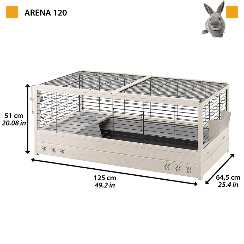 Cavia-/Konijnenkooi Arena - 125x64,5x51cm kopen? Dierenverblijf.com