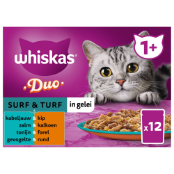 Whiskas 1+ Surf & Turf in Gelei